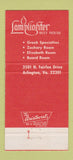 Matchbook Cover - Lamplighter Beef House Arlington VA 30 Strike
