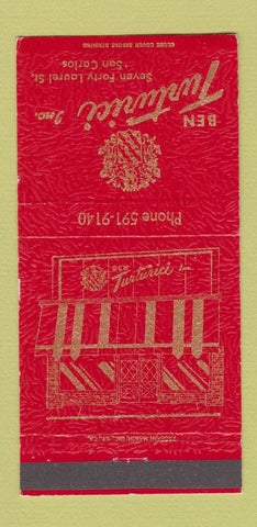 Matchbook Cover - Ben Turturici San Carlos CA 30 Strike