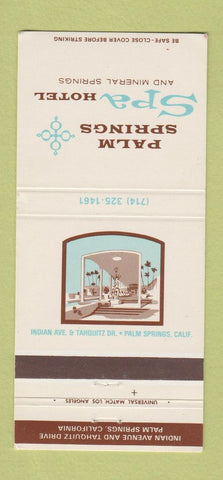 Matchbook Cover - Palm Springs Spa Hotel Palm Springs CA #1 WHITE 30 Strike
