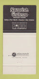 Matchbook Cover - Spanish Galleon Dallas Houston San Antonio TX 30 Strike