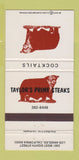 Matchbook Cover - Taylor's Prime Steaks Los Angeles CA 30 Strike