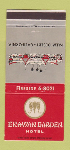Matchbook Cover - Erawan Garden Hotel Palm Desert CA 30 Strike