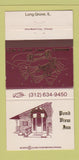 Matchbook Cover - Pond View Inn Long Grove IL 30 Strike