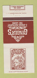 Matchbook Cover - Ginger's Restaurant Hilton Houston TX girlie 30 Strike