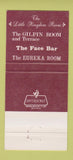 Matchbook Cover - Teller House Central City Colorado 30 Strike