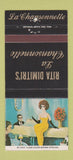 Matchbook Cover - Rita Dimitri's New York City girlie WEAR 30 Strike