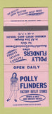 Matchbook Cover - Polly Flinders Girl's Clothes CHAIN WEAR 30 Strike