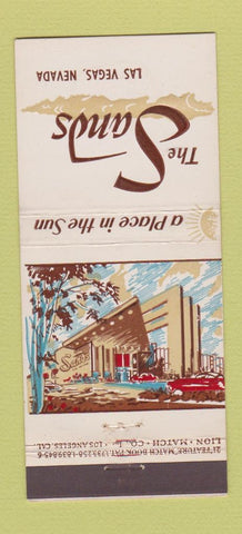 Matchbook Cover - Sands Hotel Casino Las Vegas NV 21 Strike Feature