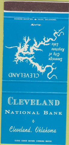 Matchbook Cover - Cleveland National Bank Cleveland OK 30 Strike