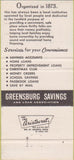 Matchbook Cover - Greensburg Savings Loan PA 30 Strike