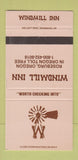 Matchbook Cover - Windmill Inn Roseburg OR WEAR 30 Strike