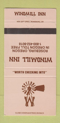 Matchbook Cover - Windmill Inn Roseburg OR WEAR 30 Strike