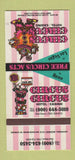 Matchbook Cover - Circus Circus Hotel Casino Las Vegas NV Reno 30 Strike