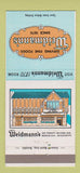 Matchbook Cover - Weidmann's Restaurant Meridian MS 30 Strike