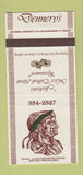 Matchbook Cover - Dennery's Restaurnt Jackson MS 30 Strike
