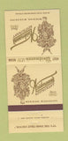 Matchbook Cover - Weidmann's Restaurant Meridian MS 30 Strike