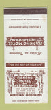 Matchbook Cover - Rancho Motel Restuarant Meridian MS WEAR 30 Strike
