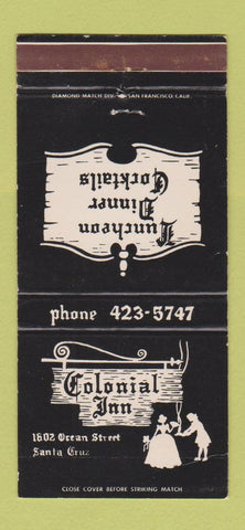 Matchbook Cover - Colonial Inn Santa Cruz CA 30 Strike