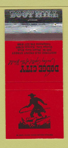 Matchbook Cover - Boot Hill Dodge City KS 30 Strike