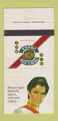 Matchbook Cover - Prince Igor Vodka WEAR 30 Strike