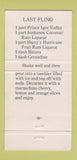 Matchbook Cover - Prince Igor Vodka WEAR 30 Strike