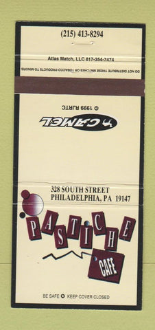 Matchbook Cover - Camel Cigarettes Pastiche Cafe Philadelphia PA 30 Strike