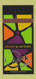 Matchbook Cover - Drink Las Vegas NV Chicago IL 30 Strike