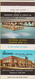 Matchbook Cover - The Brown National Bank Kenosha WI 30 Strike