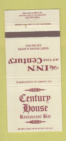 Matchbook Cover - Century House Restaurant Albany NY 30 Strike