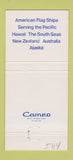 Matchbook Cover - Pacific Far East Line SS Mariposa Monterey 30 Strike