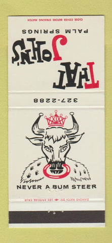 Matchbook Cover - That John's Palm Springs CA 30 Strike