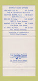 Matchbook Cover - Griffin 20 Cast Iron Pipe Council Bluffs IA 30 Strike
