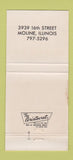 Matchbook Cover - Tortilla Flats Mexican Food Moline IL 30 Strike