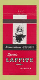 Matchbook Cover - Sperte's Laffite Denver Colorado 30 Strike