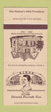 Matchbook Cover - Dixon National Bank IL Ronald Reagan 30 Strike