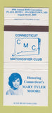 Matchbook Cover - CT Match Club Mary Tyler Moore 30 Strike
