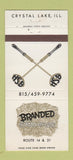Matchbook Cover - Branded Steak House Crystal Lake IL 30 Strike