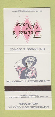 Matchbook Cover - Trina's Place Myrtle Beach SC 30 Strike