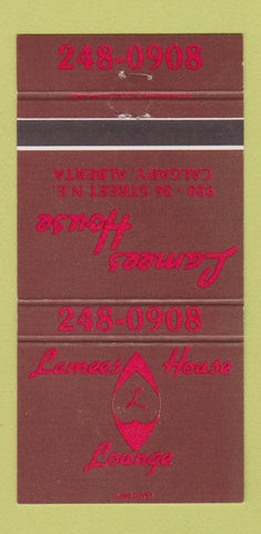 Matchbook Cover - Lamees House Calgary AB 30 Strike