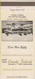 Matchbook Cover - County Federal Savings Saint Louis MO Ferguson 30 Strike