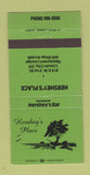 Matchbook Cover - Hershey's Place Lincoln City OR 30 Strike