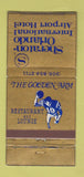 Matchbook Cover - Johnny Unitas Colts Football Sheraton Orlando FL  30 Strike