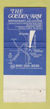 Matchbook Cover - Johnny Unitas Colts Football Sheraton Orlando FL  30 Strike