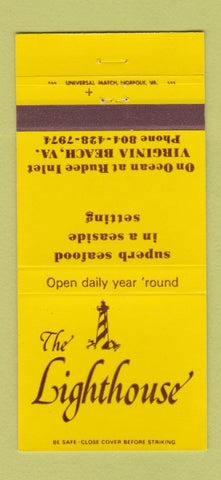Matchbook Cover - The Lighthouse Virginia Beach VA 30 Strike
