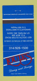 Matchbook Cover - Louie's Restaurant St Peters MO 30 Strike