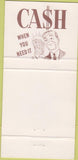 Matchbook Cover - First National Bank Menasha WI 30 Strike