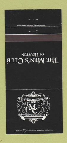 Matchbook Cover - Men's Club of Houston TX 30 Strike
