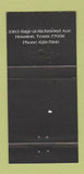 Matchbook Cover - Men's Club of Houston TX 30 Strike