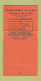 Matchbook Cover - Land and Cattle Company Saloon Carpinteria CA 30 Strike