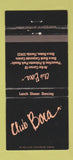Matchbook Cover - Club Boca Raton FL 30 Strike